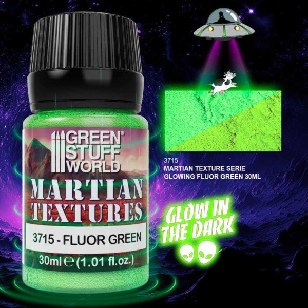 Green Stuff World - Pates Texturées - Martienne - Fluor Vert 30ml