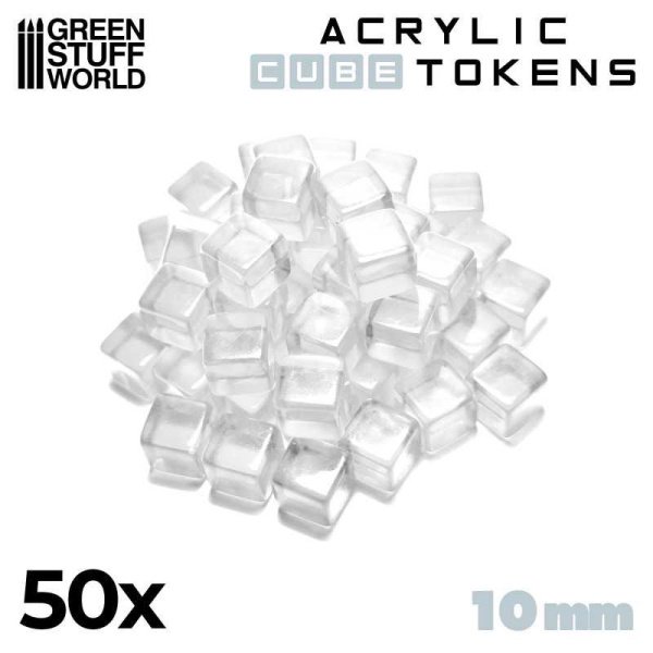 Green Stuff World - Jetons - Cubes Transparents 10mm – Image 2