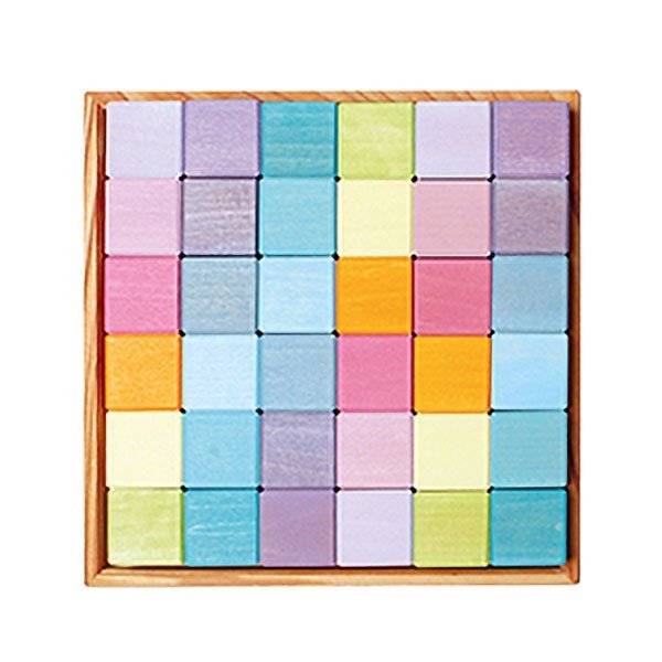 36 Blocs Cubes Pastel