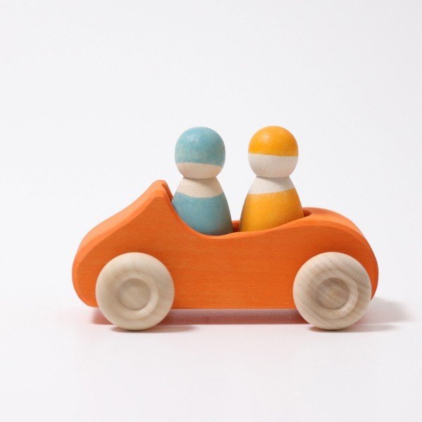 Voiture en Bois Orange – Image 2