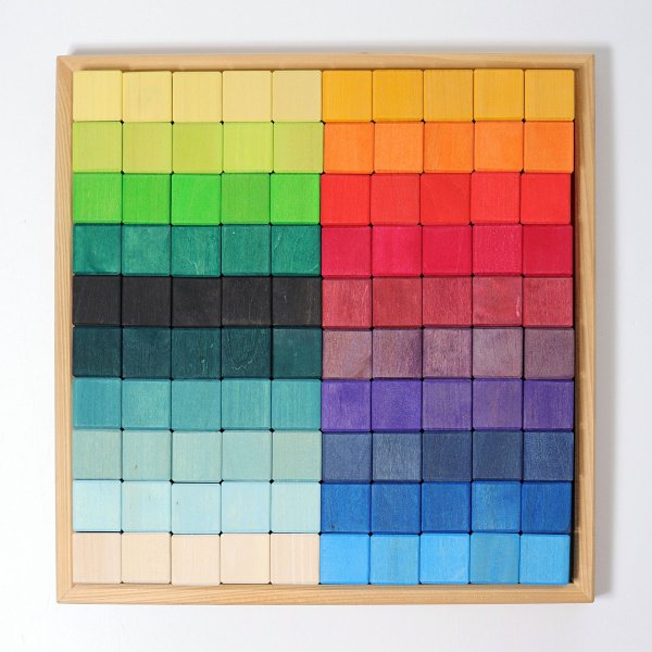 Large mosaïque - 100 Blocs Cubes