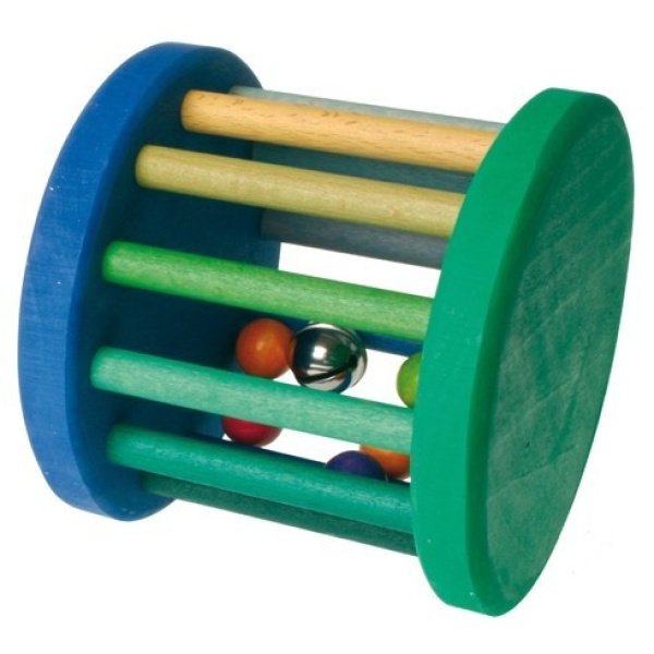 Hochet Rouleau grelot Bleu-vert