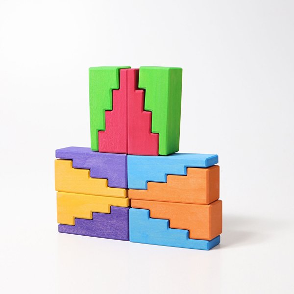 Blocs Escalier Arc-en-ciel (12 Pces) – Image 2