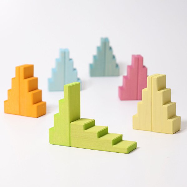 Blocs Escalier Pastel (12 Pces)