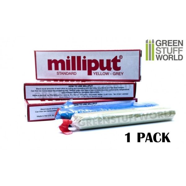 Green Stuff World - Milliput Standard Jaune Gris