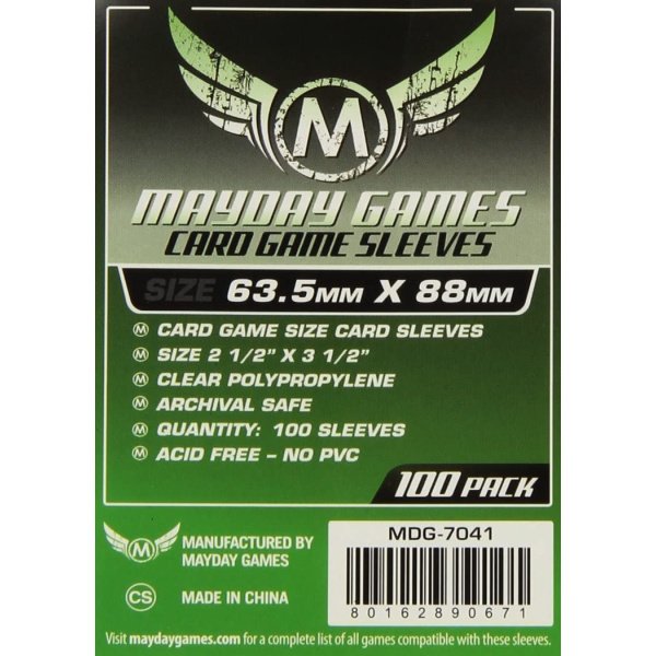 Sleeves - Mayday - 63.5x88mm (x100)