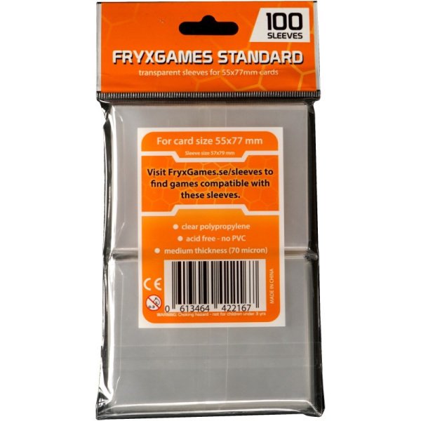 Fryxgames Standard Sleeves (55x77) set (100 sleeves) - pour Terraforming Mars Dés