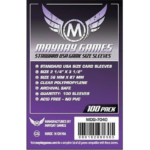 Sleeves - Mayday - 56x87mm (x50)