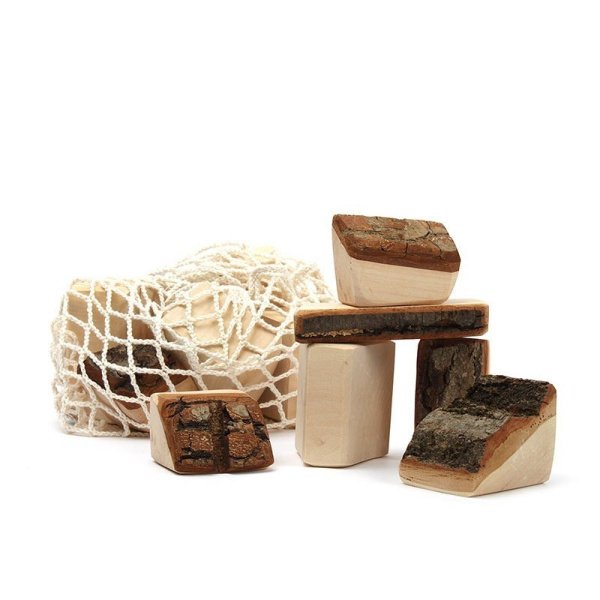 15 blocs avec écorce