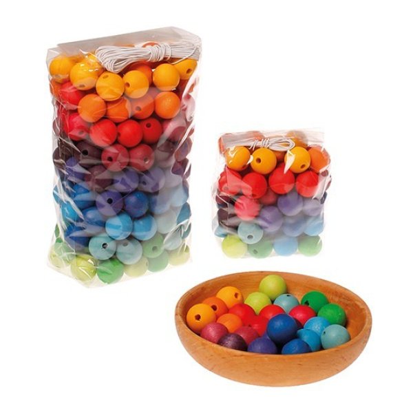 180 Perles colorées 20 mm – Image 2