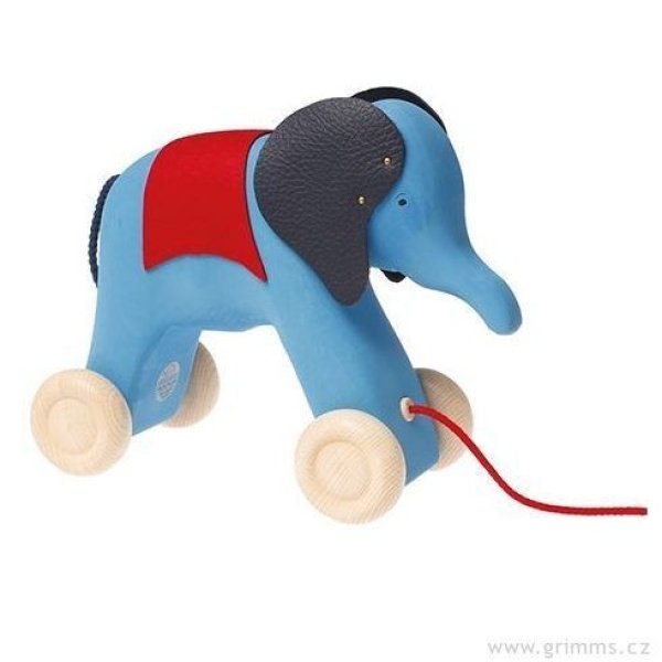 Jouet à Tirer - Elephant bleu