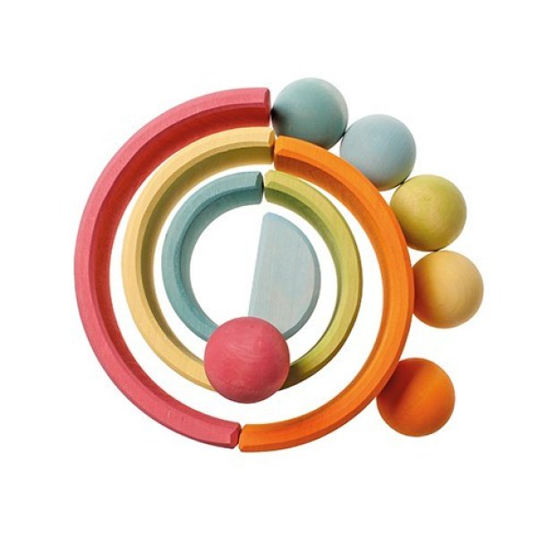 6 Boules en Bois Pastel – Image 3
