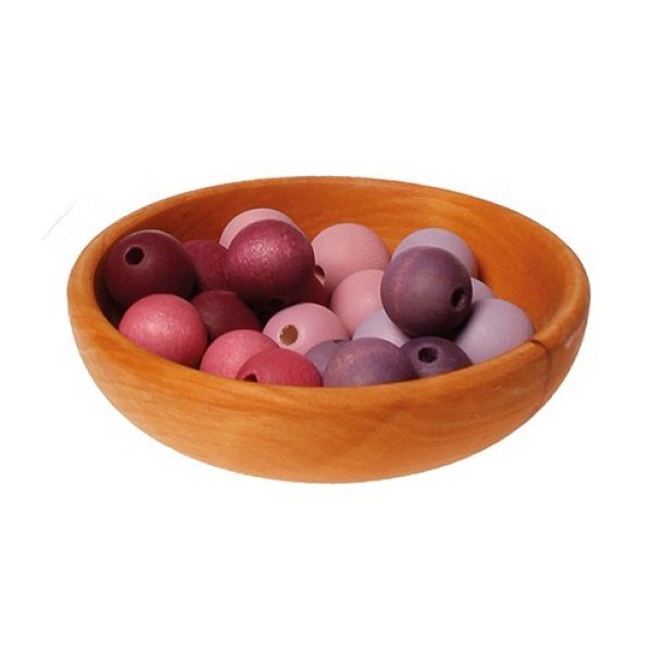 30 Perles mauve rose 20 mm – Image 3
