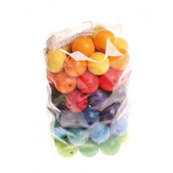 120 Perles colorées 12 mm