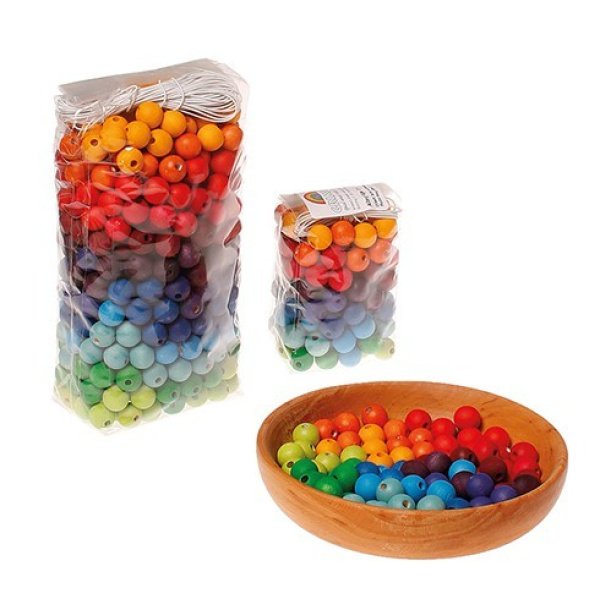 120 Perles colorées 12 mm – Image 2