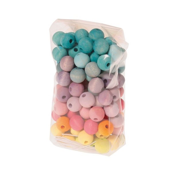 120 Perles pastel 12 mm