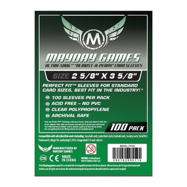 Sleeves - Mayday - 63.5x88mm - Almost-A-Penny (x100)