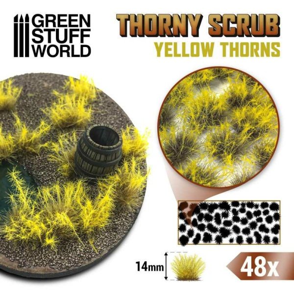 Green Stuff World - Buisson épineux - Jaune