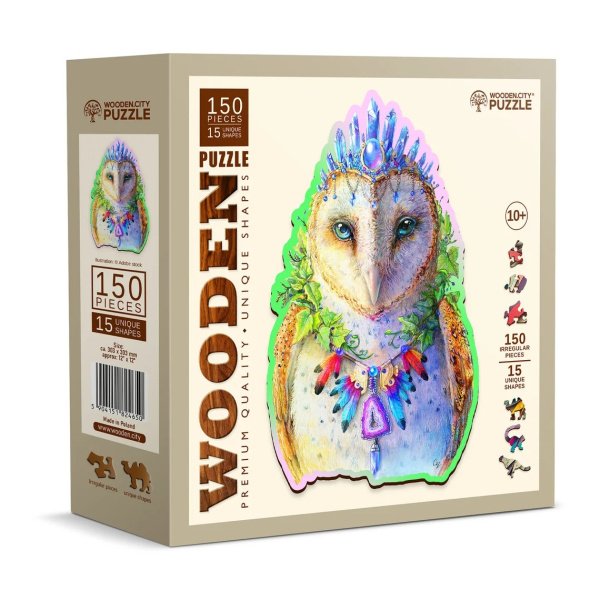 Wooden Puzzle 150 Pces - Dapper Owl