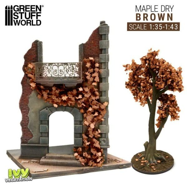 Green Stuff World - Feuillage lierre miniature - Érable Marron - Large – Image 3