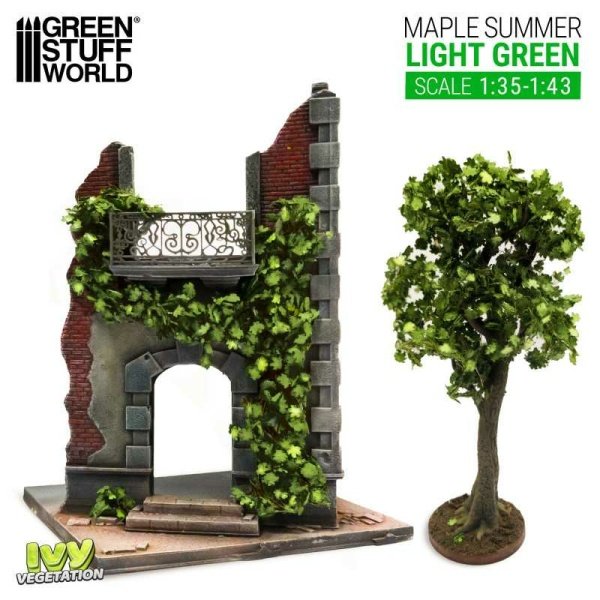 Green Stuff World - Feuillage lierre miniature - Érable vert clair - Large – Image 3