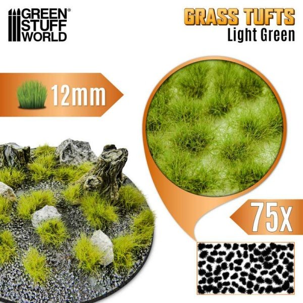 Green Stuff World - Touffes d'herbe - Tuft 12 mm - Vert clair