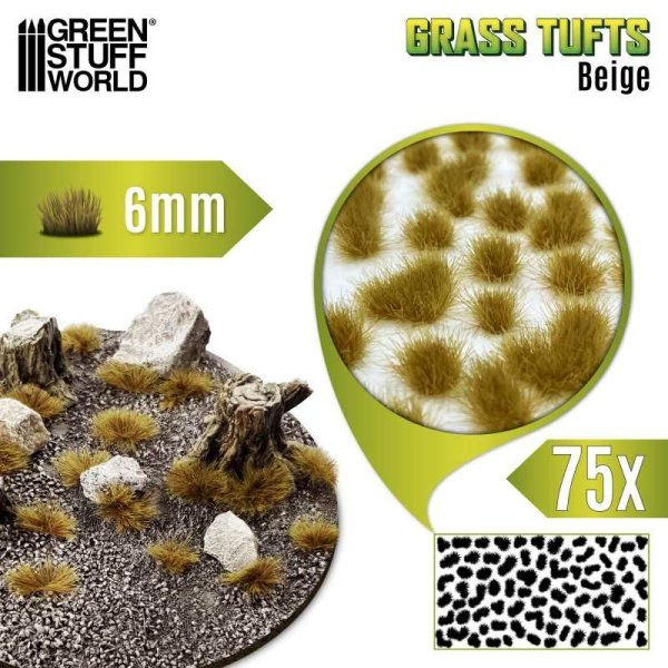 Green Stuff World - Touffes d'herbe - Tuft 6 mm - Beige