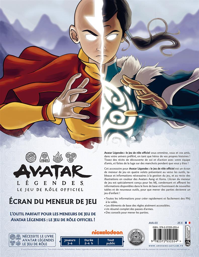 Avatar Légendes - Ecran du Meneur de Jeu – Image 3