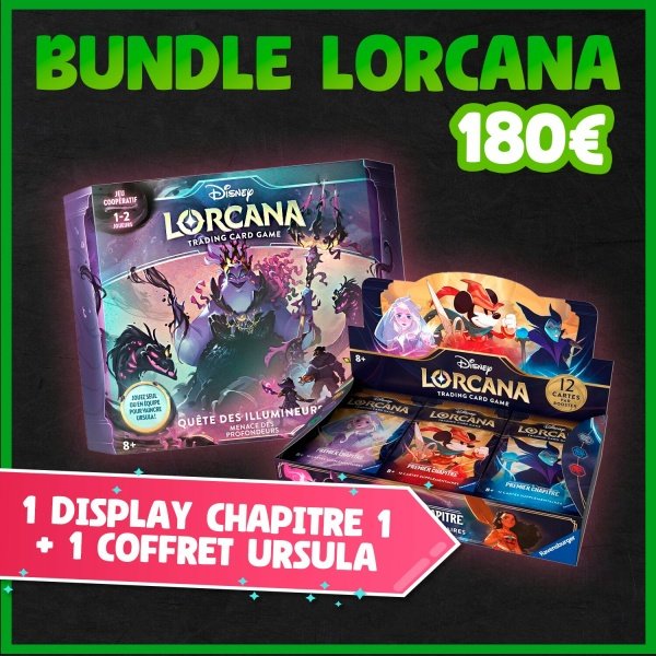 Lorcana  - Coffret Ursula + 1 Display Chapitre 1 - FR