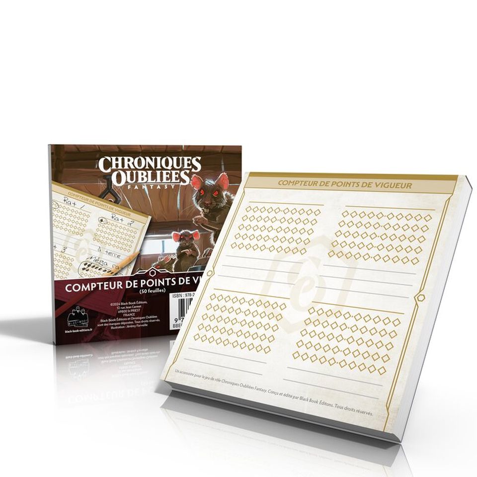 Chroniques Oubliées Fantasy 2°Edition – Compteurs de Points de Vigueur