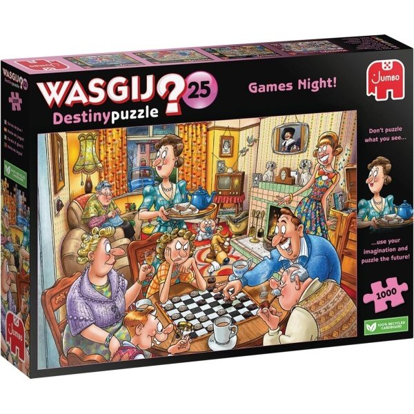 Puzzle 1000 pièces - Wasgij? Destiny puzzle retro - 25 Games night!