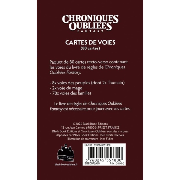 Chroniques Oubliées Fantasy 2°Edition - Cartes de Voies – Image 3
