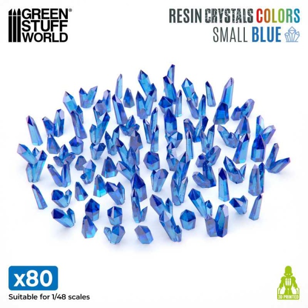Green Stuff World - Cristaux de Résine bleus - Petits