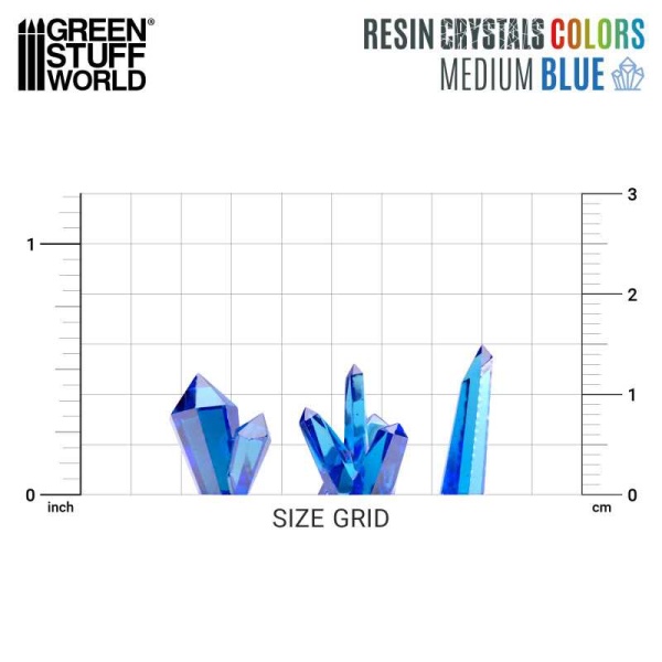 Green Stuff World - Cristaux de Résine bleus - Moyen – Image 3