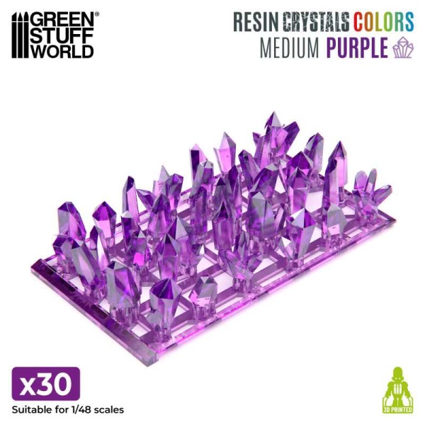 Green Stuff World - Cristaux de Résine violet - Petits – Image 2