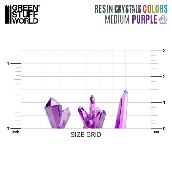 Green Stuff World - Cristaux de Résine violet - Petits – Image 3
